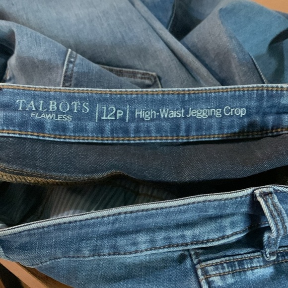 Talbots Flawless High Waist Jeggings Crop Jeans 12P - Picture 7 of 8